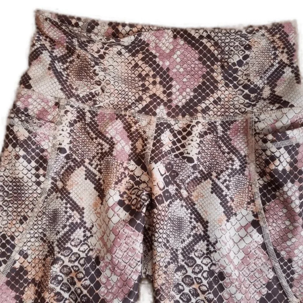 Old Navy Girls Leggings Bundle 2 Pairs Pink and Green Size Medium
